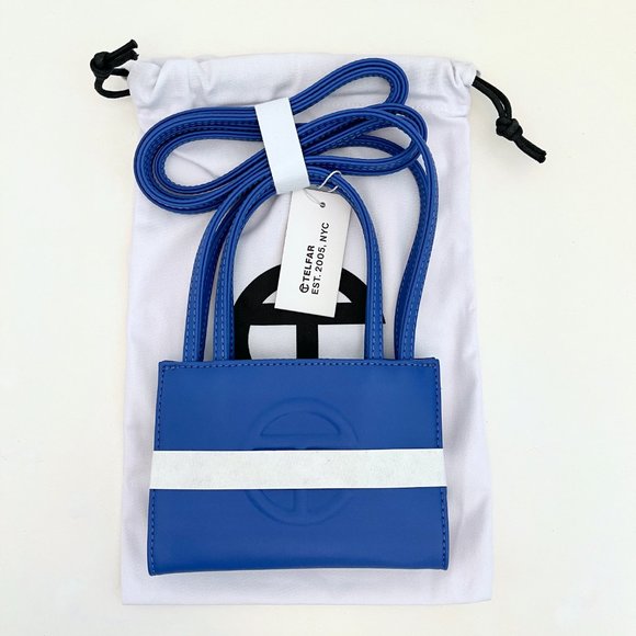Telfar Handbags - Telfar Small Shopping Bag Blue Painter's Tape
